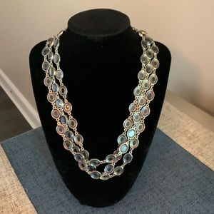 Blue/green beaded necklace